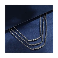 Sohi Women's Minimal Bling Multi-Layer Necklace