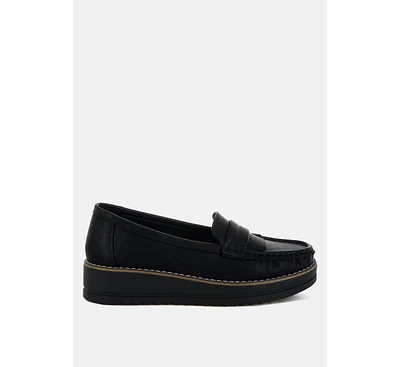 London Rag Croyda Fringed Nubuck Loafers