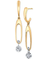 Sirena Diamond Drop Earrings (1/2 ct. t.w.) in 14k Yellow & White Gold