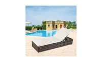 Slickblue Outdoor Leisure Rattan Pool Bed – Stylish and Comfortable Furniture for Relaxation
