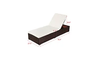 Slickblue Outdoor Leisure Rattan Pool Bed – Stylish and Comfortable Furniture for Relaxation