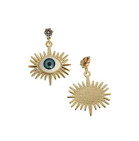 Sohi Women's The Evil Eye's Ray Drop Earrings