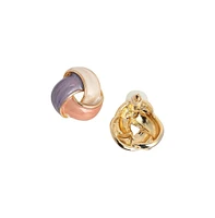 Sohi Women's The Overlap Stud Earrings