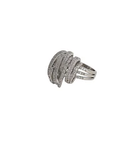 Sohi Women's The Cristal Tempest Statement Ring