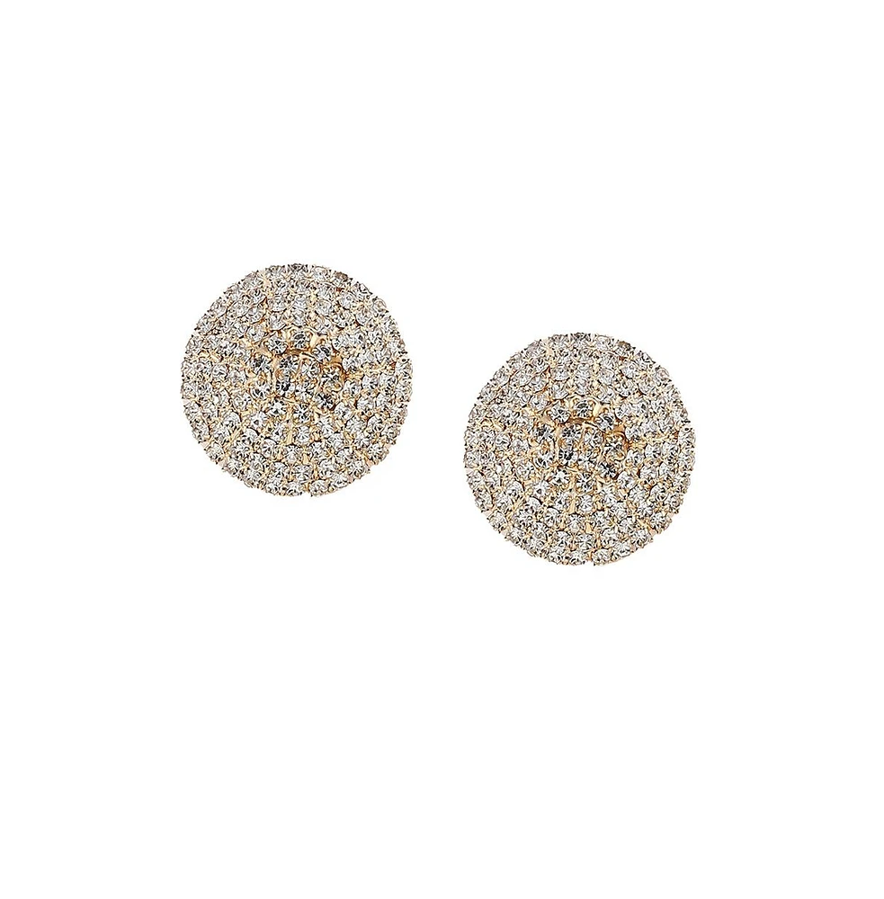 Sohi Women's The Medium Crystalized Stud Earrings