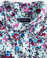 Club Room Men's Poplin Casa Floral Printed Short-Sleeve Shirt, Exclusively at Macy's