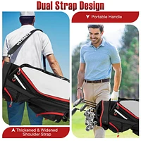 Hongge 9.5-Inch Golf Cart Bag with 14-Way Top Organizer