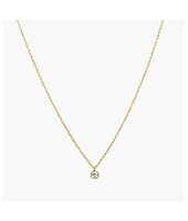 Bearfruit Jewelry Sterling Silver 18k Gold Plated Rosie Light Rope Chain Necklace