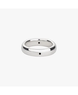 Lenore Polished Band Ring in Sterling Silver, Size 7 – Modern Summer Ring, Polished Finish, Gift for Her