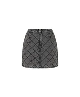 Nocturne Women's Quilted Jean Skirt