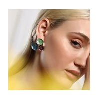 Sohi Women's The Medium Lilypad Stud Earrings
