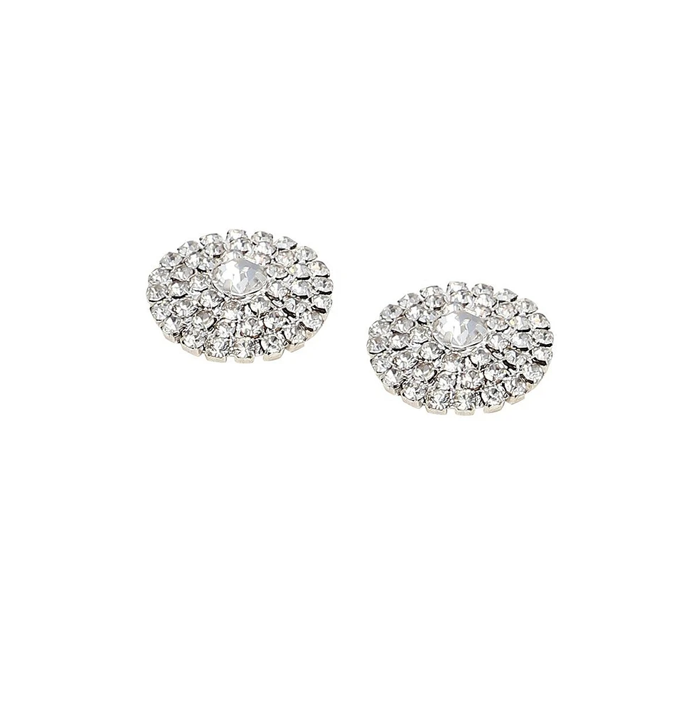 Sohi Women's The Small Crystalized Stud Earrings