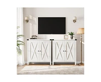 gaomon Buffet Cabinet Farmhouse Storage with Doors and Shelves, Buffets Sideboards Entryway Accent Console fo