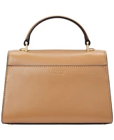 Lauren Ralph Leather Small Farrah Satchel