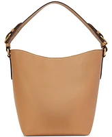 Lauren Ralph Leather Medium Witley Bucket Bag