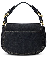 Lauren Ralph Lauren Denim Small Tanner Crossbody Bag