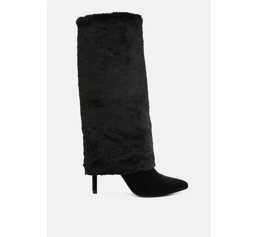 London Rag Everglade Fold-Over Calf-High Boots