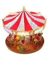 Mr. Christmas 12" Animated Crystal Very Merry Carousel