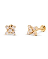 brook & york Zola Flower Flat Back Earring