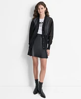 Dkny Women's Sheer Button-Front Cardigan