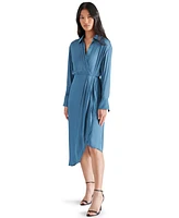 Steve Madden Women's Martina Asymmetrical-Hem Wrap Dress