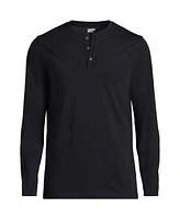 Lands' End Men's Long Sleeve Cotton Supima Henley