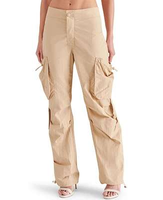 Steve Madden Women's Kaira Bungee-Cord Cargo Pants