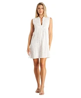 La Moda Clothing Women's Sleevless V-neck dress