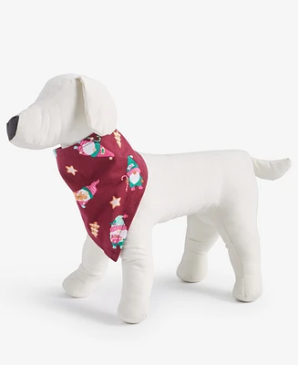 Holiday Lane Gnomes Cotton Matching Family Pet Bandana, Exclusively at Macy's