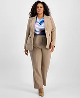 Tahari Asl Plus Size Two-Button Jacket