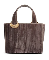Donna Karan Hewlett Velvet Top Handle Buckle Crossbody Bag