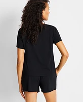 State of Day Women's Short-Sleeve Boxer Pajama Set Xs-3X, Exclusively at Macy's