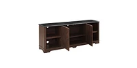 Slickblue Modern Farmhouse Tv Media Stand for Stylish Home Entertainment and Storage