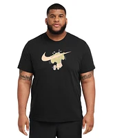 Nike Men's Dri-fit Short Sleeve Crewneck Logo Graphic Fitness T-Shirt