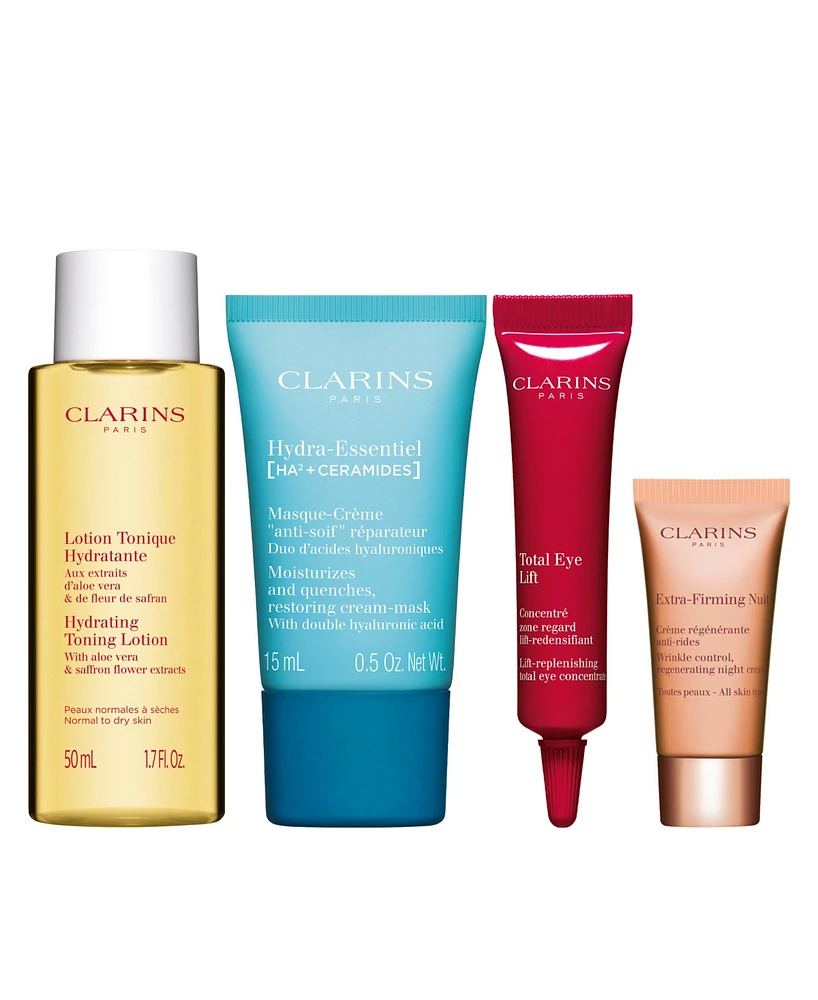 Free 4-pc gift with $75 Clarins purchase ($92 Value)