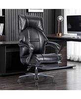 Boyel Living Ergonomic Pu Leather Adjustable Lumbar Support Executive Office Chair 500lbs