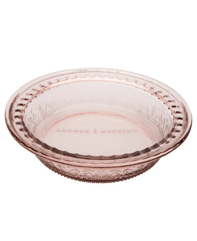 Anchor Hocking 9.5" Laurel Embossed Pie Dish