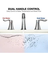 gaomon 8 Inch Bathroom Faucets for Sink 3 Hole,Bathroom Faucet, Faucet for Bathroom Sink