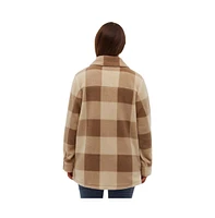 Bench Dna Women's Yelina Oversized Sherpa Overshirt