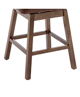 360 Degree Swivel Bar Chairs Set of 2,Counter Height Bar Stools with Footrest-The Pop Home
