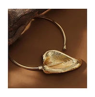 Sohi Women's The Water Lily Torque Necklace