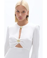 Nocturne Women's Cut-Out Detailed Maxi Dress
