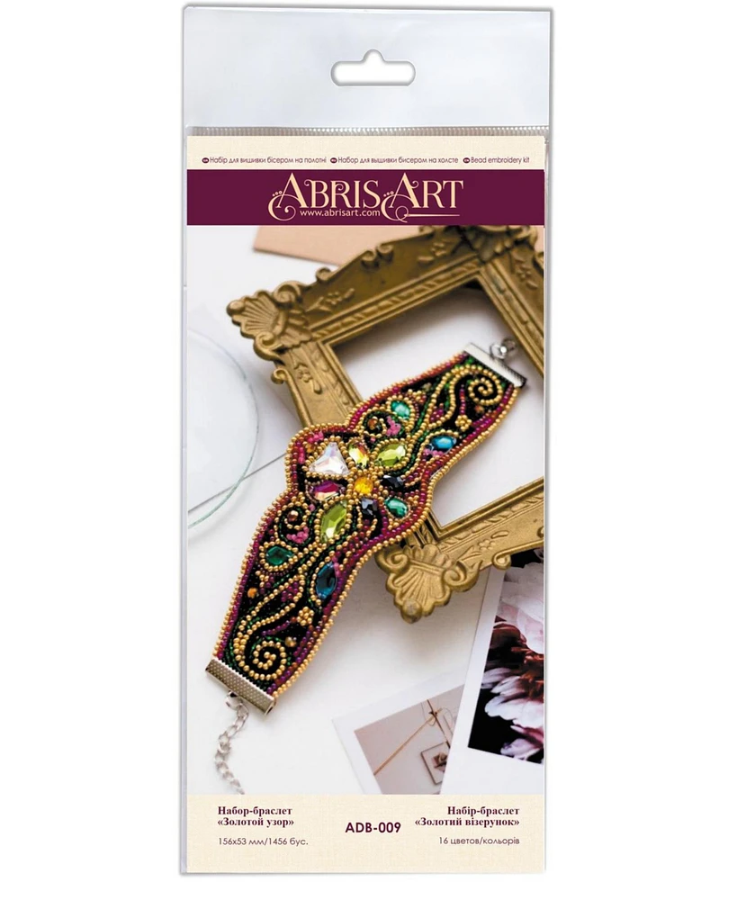 Wizardi Decoration Golden ornament Embroidery Kit Adb-009