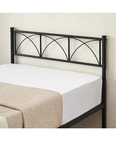 gaomon Metal Bed Frame Twin Pink, Sturdy Modern Stylish Iron Twin Bed Frame with Headboard and Footboard
