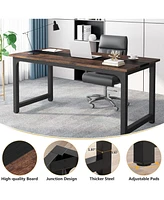 Tribesigns Large Executive Desk with Thicken Frame,70.8”Office Computer Desk，Modern Simple Workstation Business Furniture