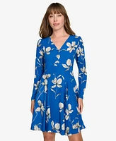 Tommy Hilfiger Women's Floral-Print Fit & Flare Dress