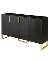 Slickblue Modern Four-Door Sideboard for Stylish Storage and Organization