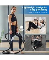 Hongge Portable Ab Trainer with Headrest and Foam Handle for Office Home Gym
