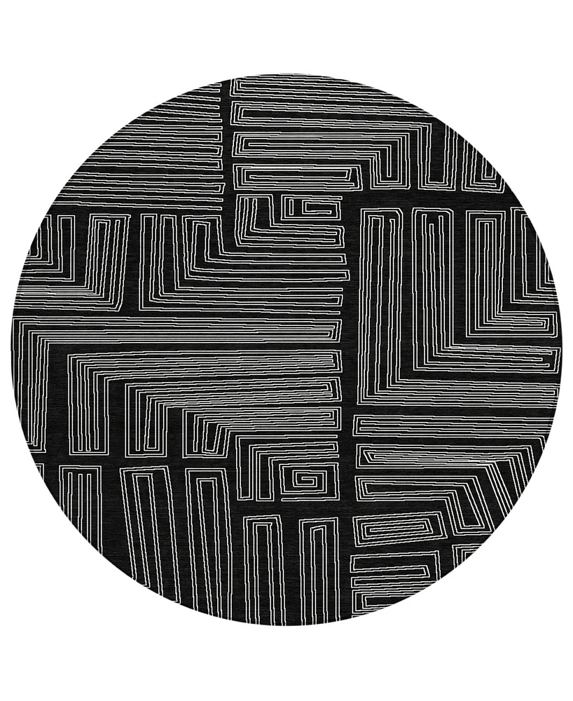 Addison Chantille Machine Washable ACN1045 8'x8' Round Area Rug