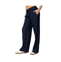 Edikted Women's Yasmine Linen Look Pants